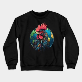 Chicken Earth Day Crewneck Sweatshirt